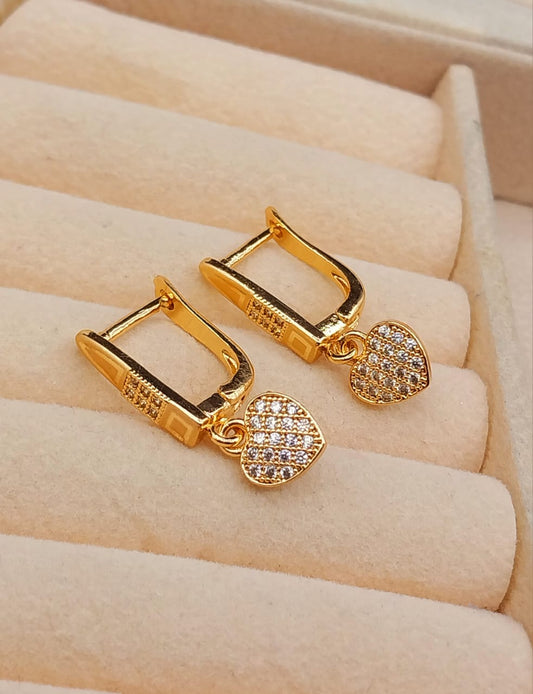 Earrings Ear Jewelry Heart Shaped Hoop Earrings for Women